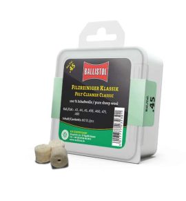 Ballistol Filzreiniger Klassik, Kal. .45, 60 Stück, deutsch/englisch