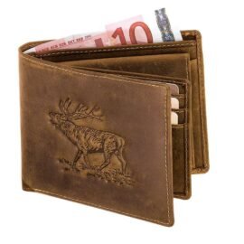 AKAH Accessoires Geldbörse Hirschprägung