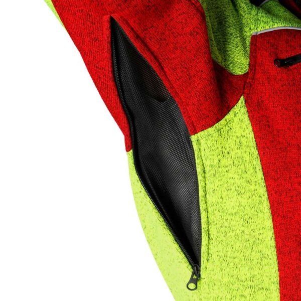 PSS X-treme Arctic Faserstrickjacke rot/gelb – Bild 3