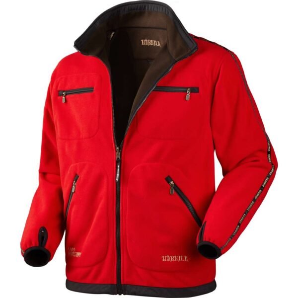 Härkila Kamko Fleecejacke Brown/Red – Bild 5