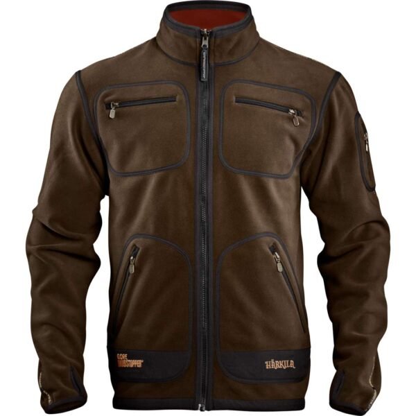 Härkila Kamko Fleecejacke Brown/Red – Bild 6