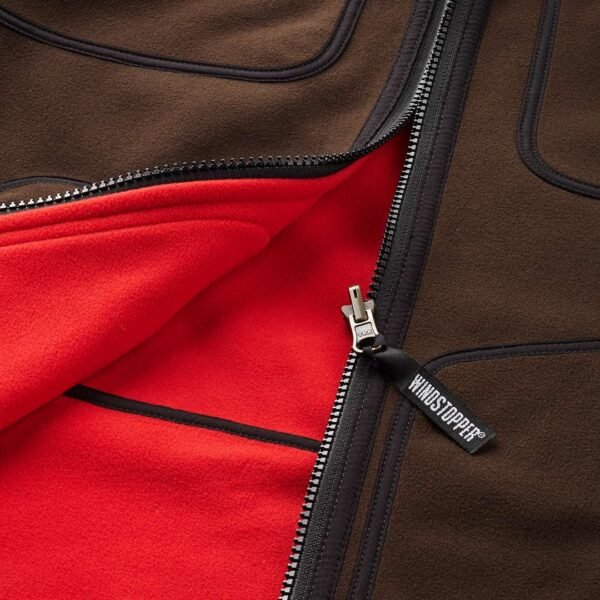 Härkila Kamko Fleecejacke Brown/Red – Bild 8