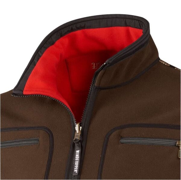 Härkila Kamko Fleecejacke Brown/Red – Bild 10