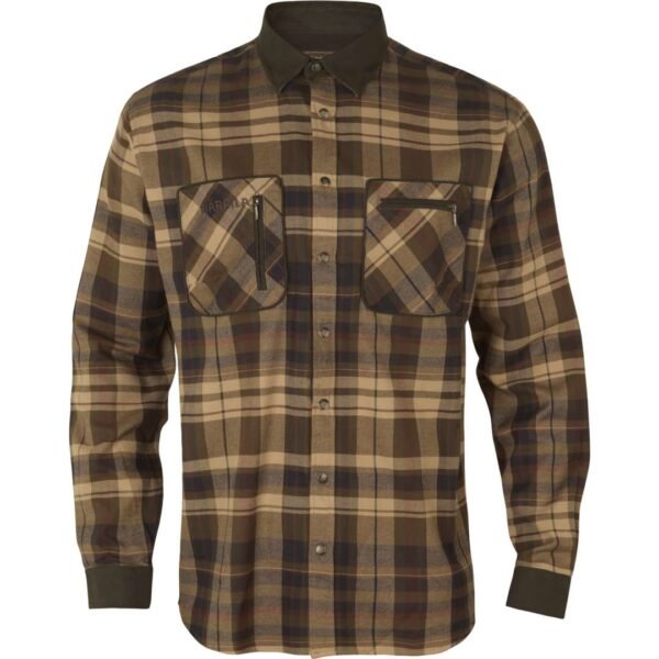 Härkila Pajala Hemd Beige w/brown – Bild 6