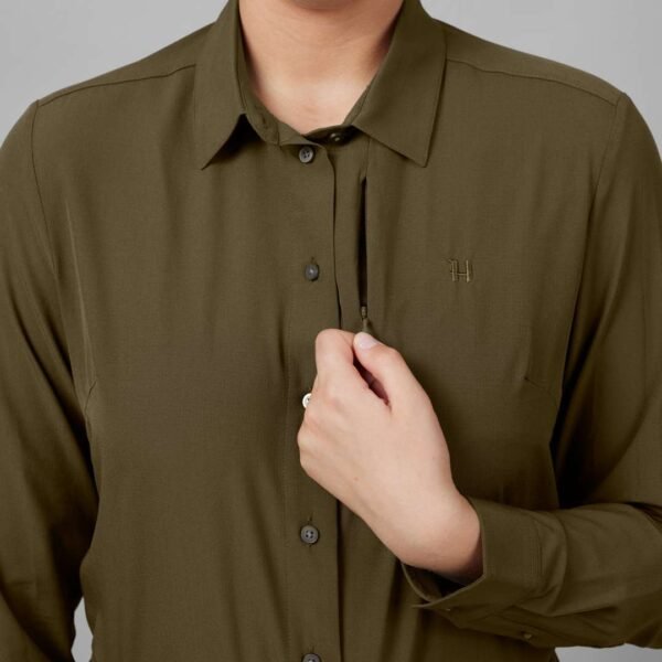 Härkila Trail Bluse Willow green – Bild 3